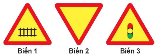 Hình câu 370: Biển nào báo hiệu sắp đến chỗ giao nhau nguy hiểm?
