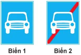 Hình câu 428: Biển nào báo hiệu "Đường dành cho xe ô tô"?