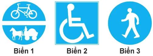 Biển chỉ dẫn – hình câu 452: Biển nào báo hiệu "Nơi đỗ xe dành cho người khuyết tật"?